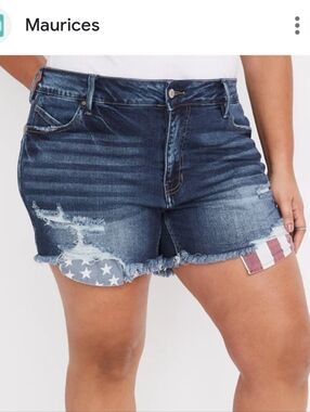AWESOME KANCAN USA FLAG PATRIOT HIGH RISE SHORTS
